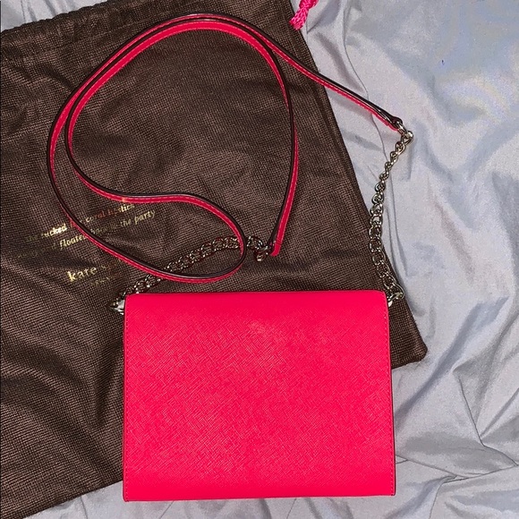 Kate Spade Coral Clutch & Crossbody Bag - Picture 4 of 5